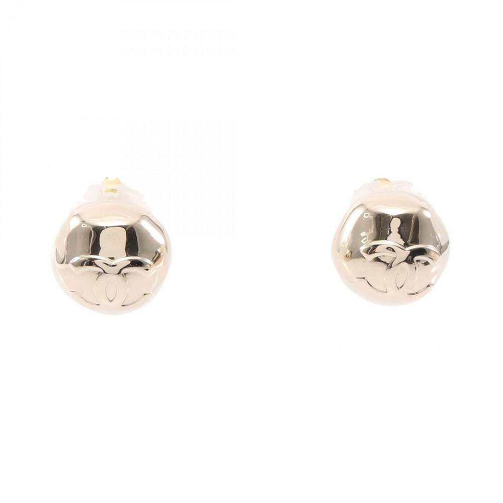 CHANEL Gold Logo Earrings